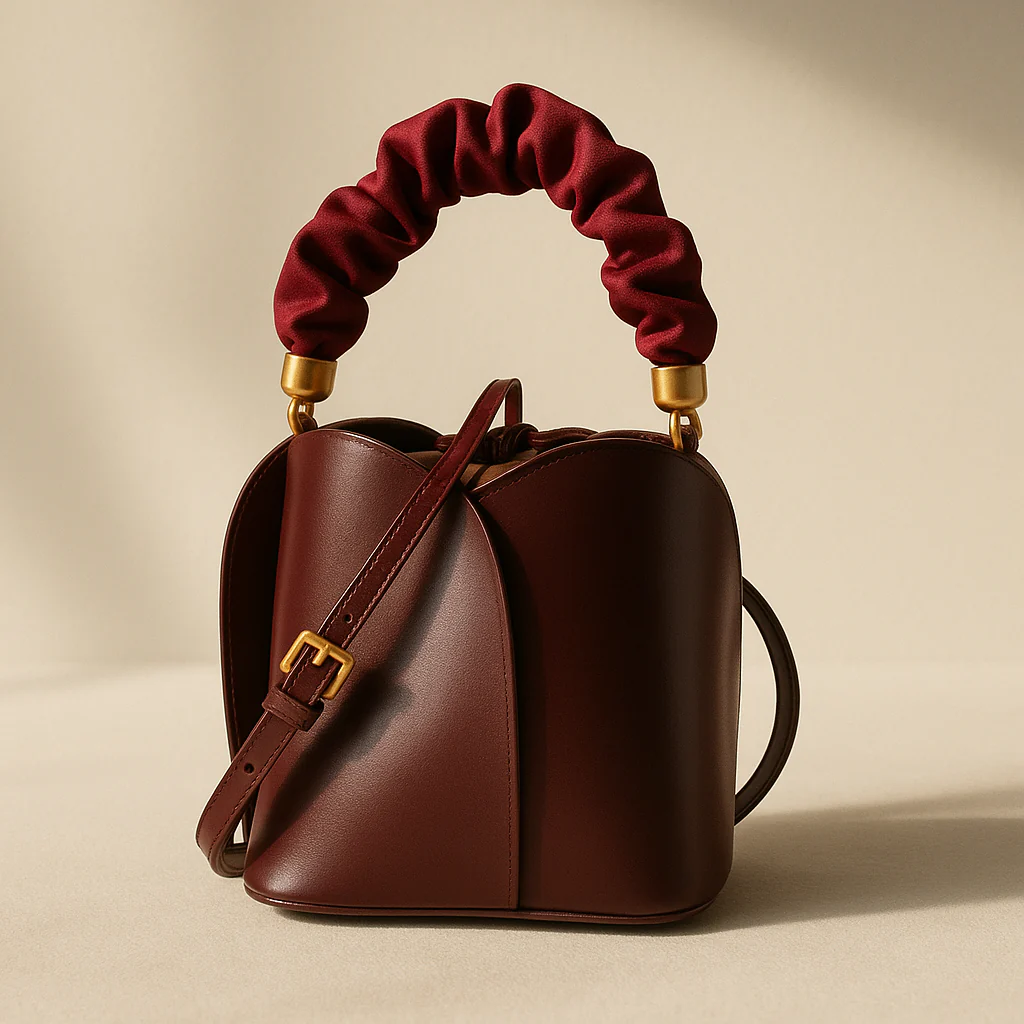 Handmade Cowhide Flower Bag Crossbody Bag