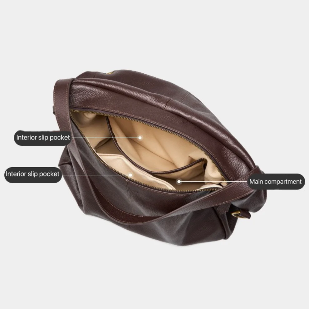Women's Retro Leather Soft Simple Casual Tote Bag