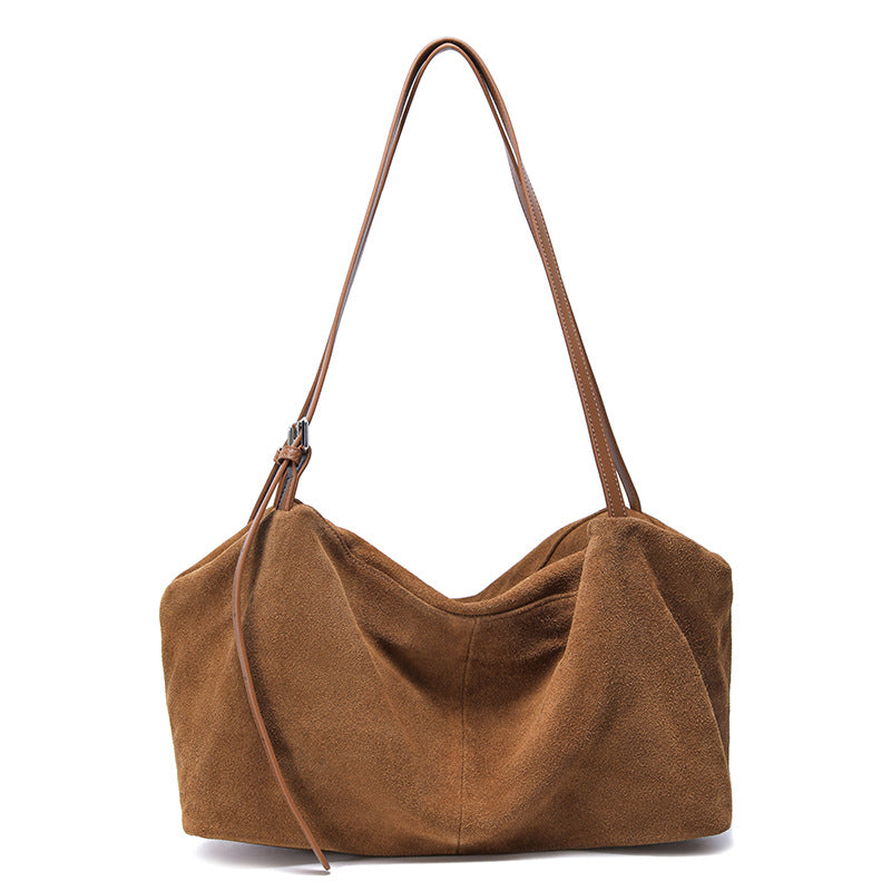 Frosted Shoulder Bag Large Capacity Tote Bag