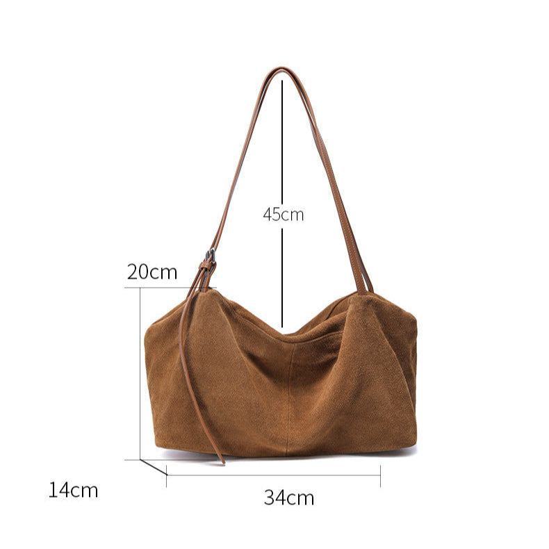 Frosted Shoulder Bag Large Capacity Tote Bag