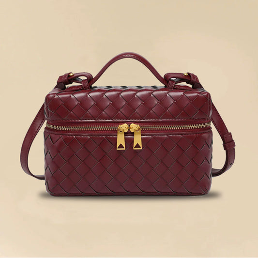 Geometric Woven Handbag