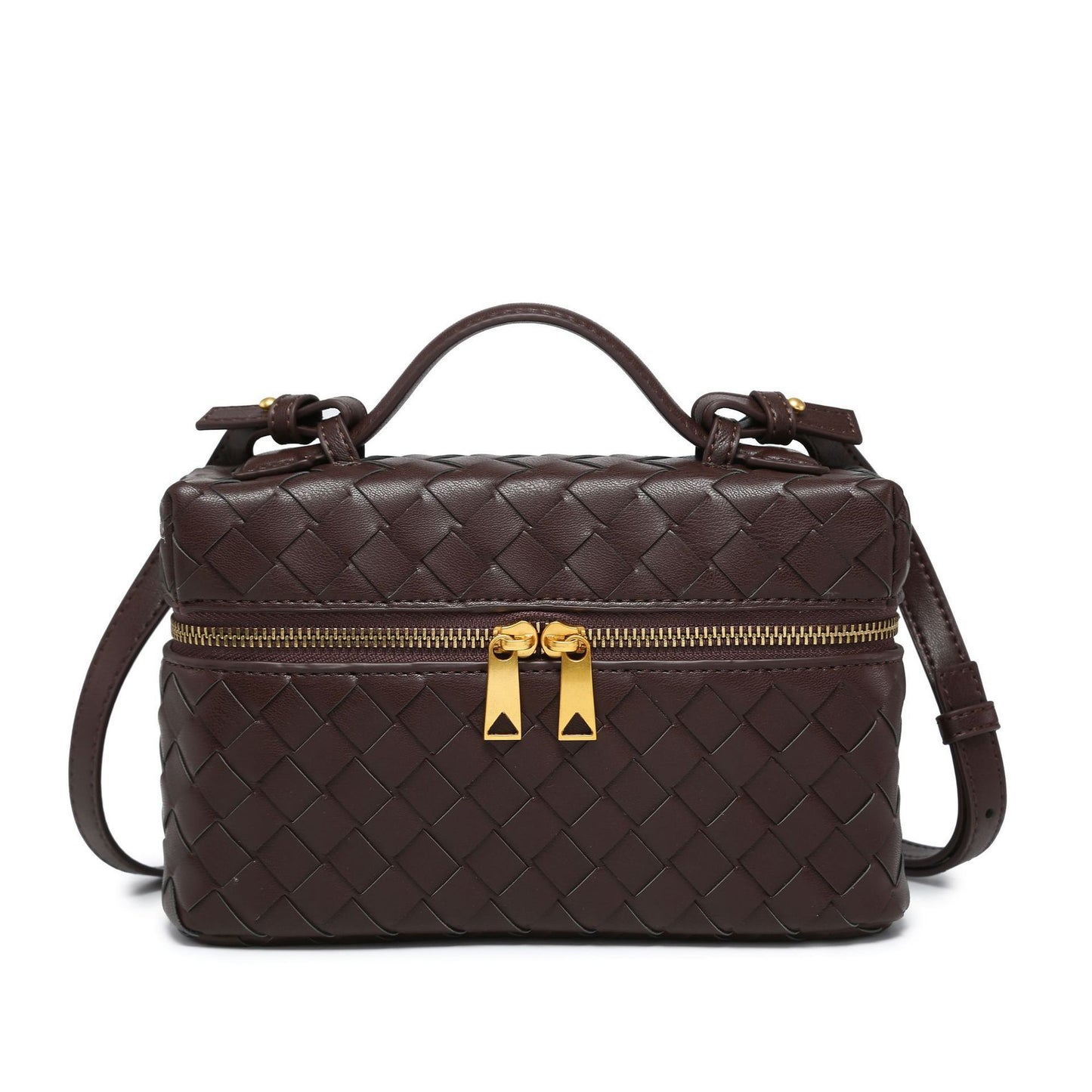 Geometric Woven Handbag