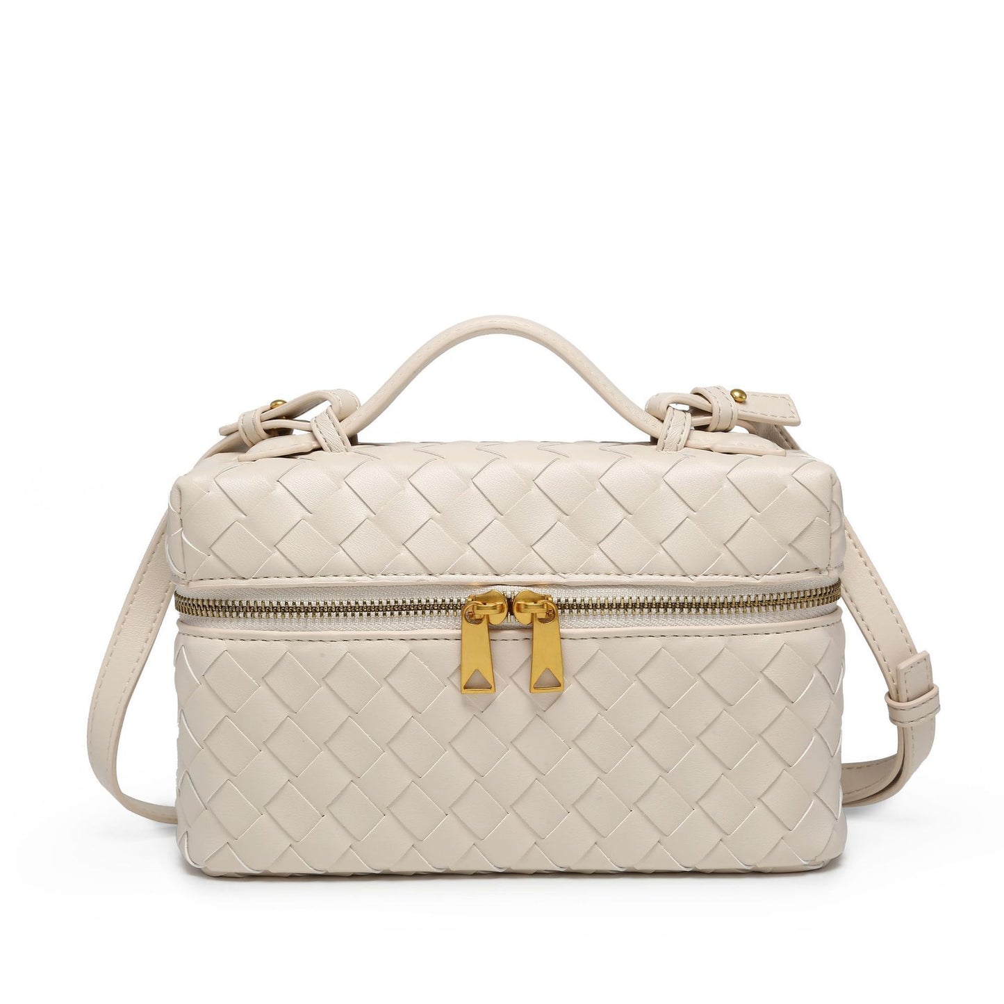 Geometric Woven Handbag
