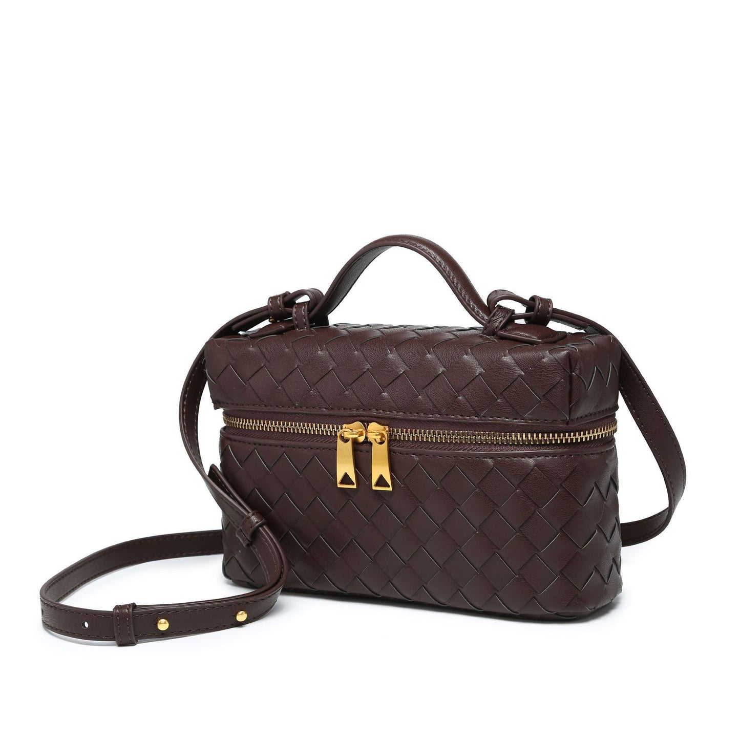Geometric Woven Handbag