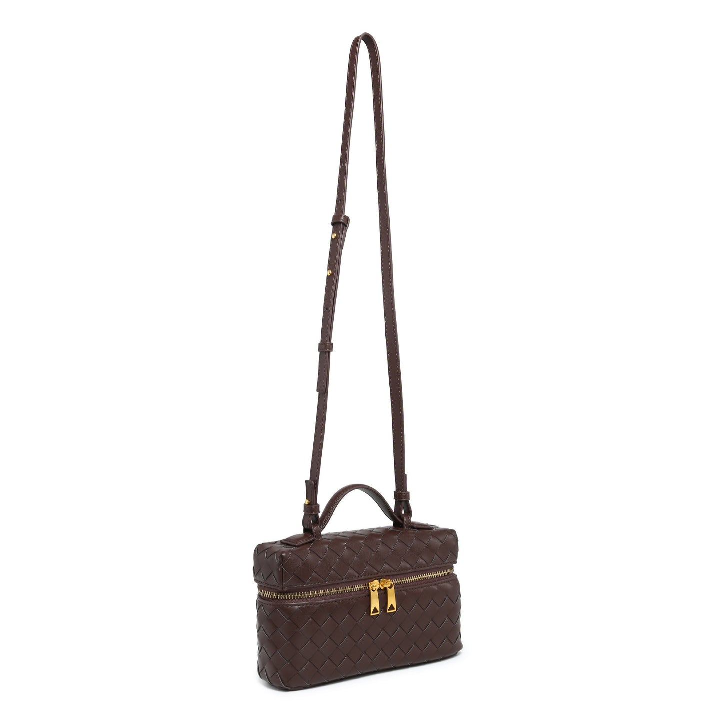 Geometric Woven Handbag