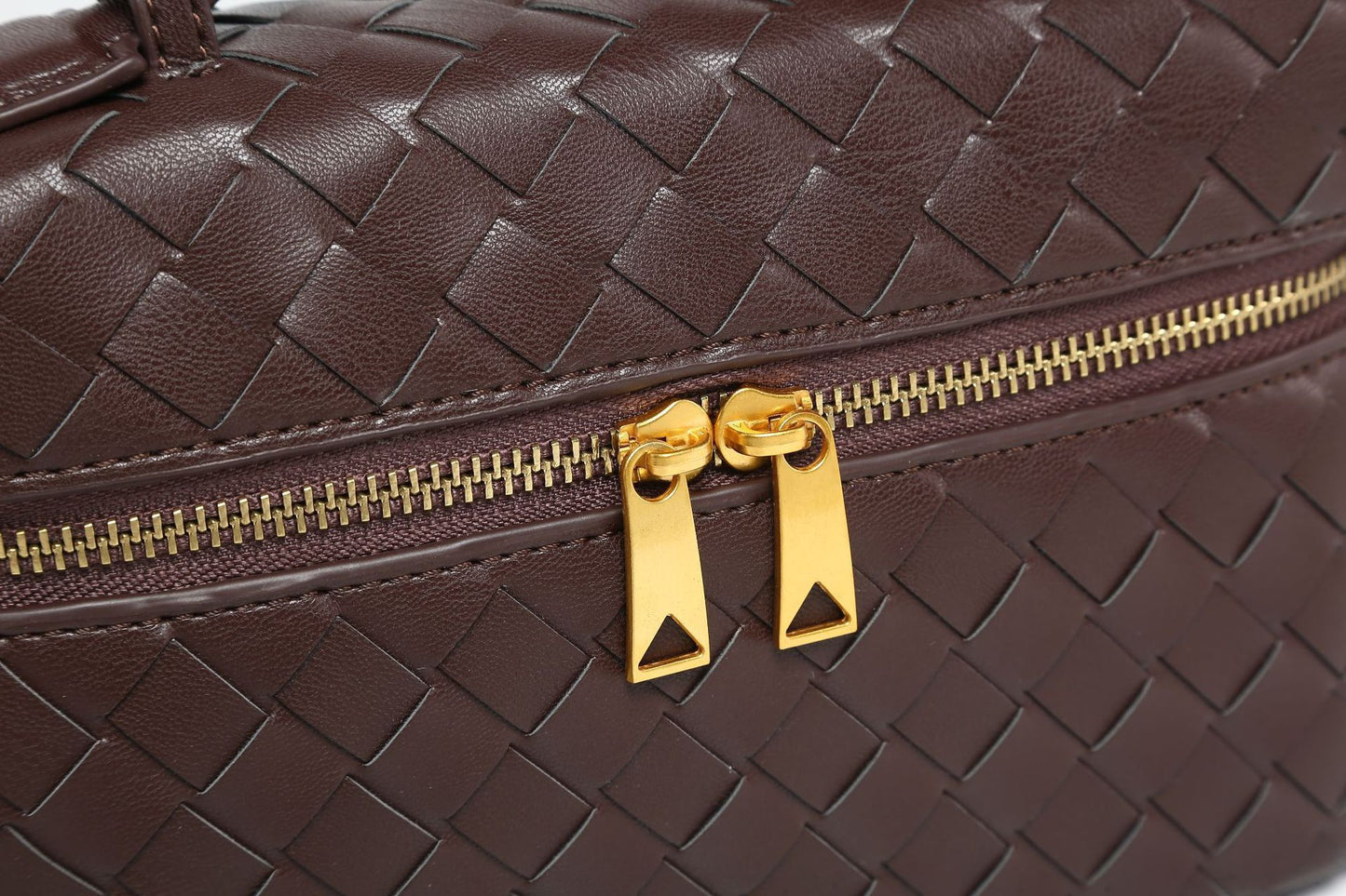 Geometric Woven Handbag