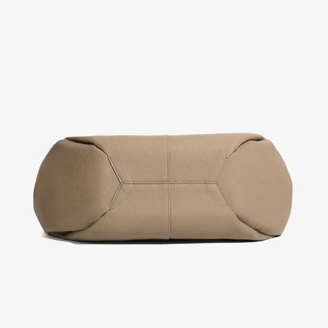 Simple Large Leather Tote Bag for Shopping