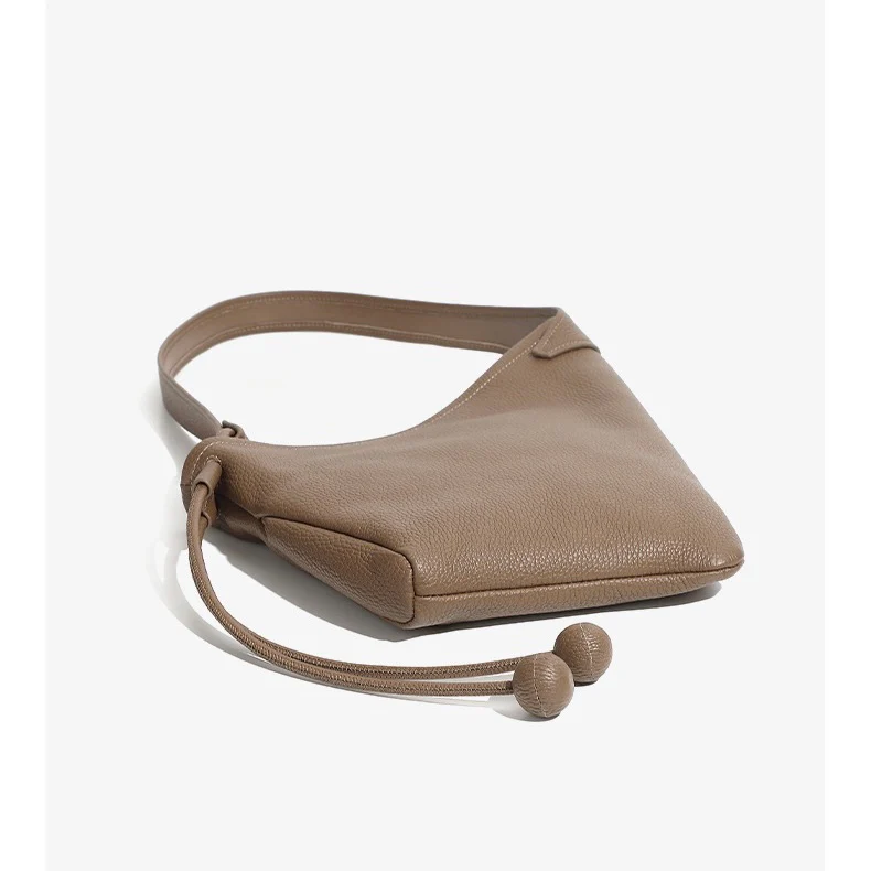Asymmetric Design Slouchy Horn Shaped Crossbody Bag