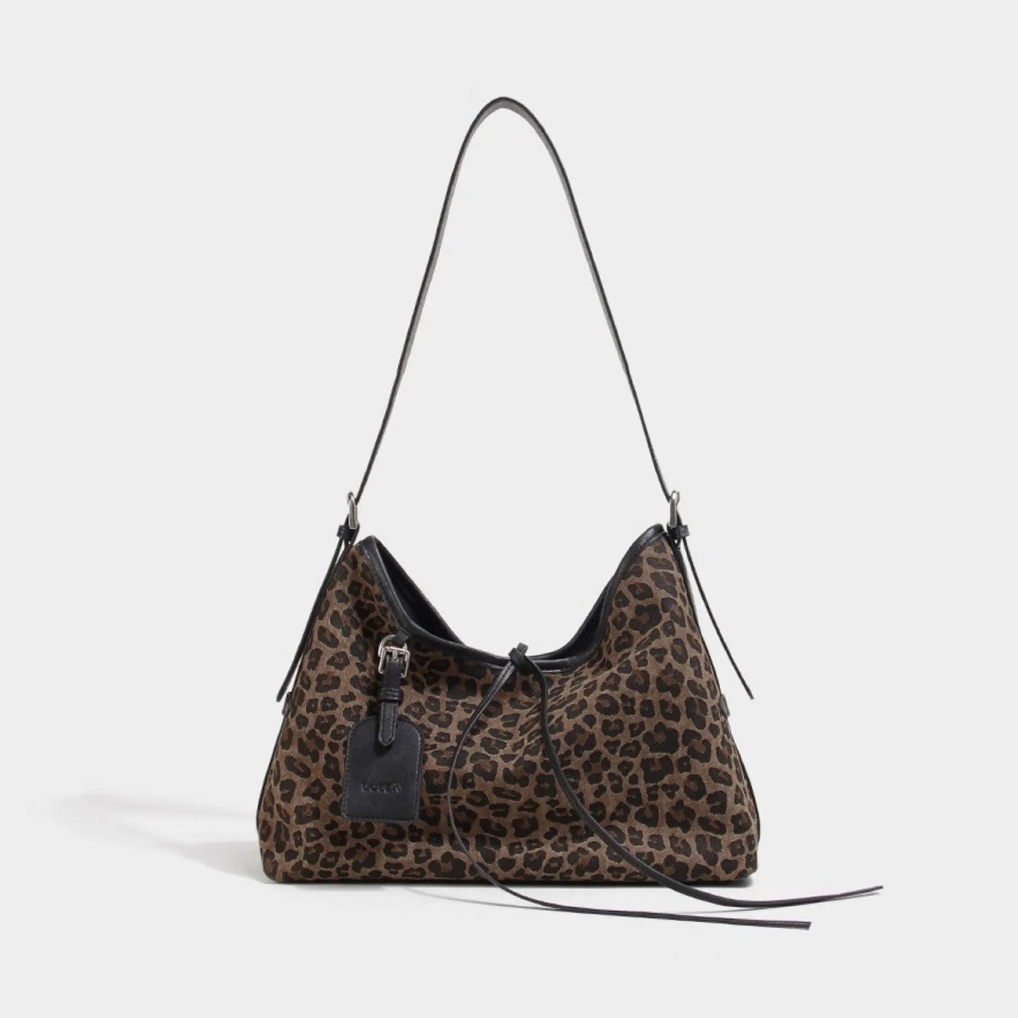 MS.POLKA Leopard Print Hobo Bag