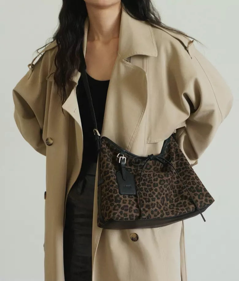 MS.POLKA Leopard Print Hobo Bag