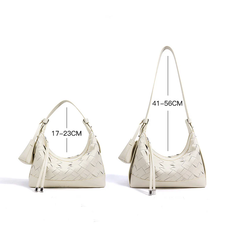 Woven Dumpling Shoulder & Crossbody Bag