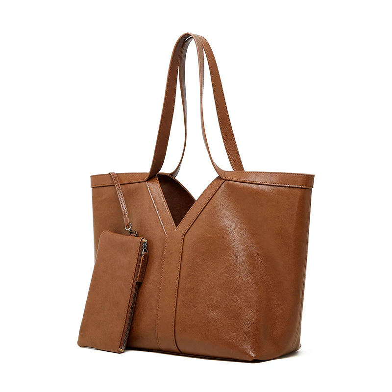 Autumn Genuine Leather Tote Bag