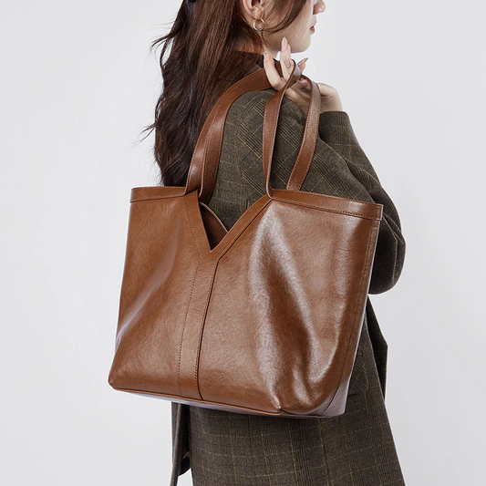 Autumn Genuine Leather Tote Bag