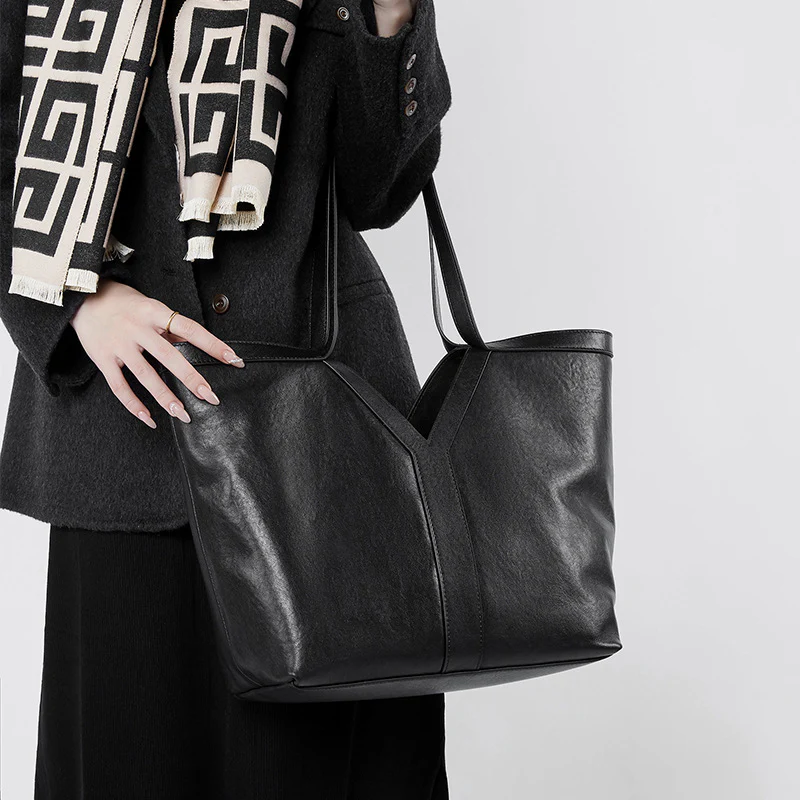 Autumn Genuine Leather Tote Bag