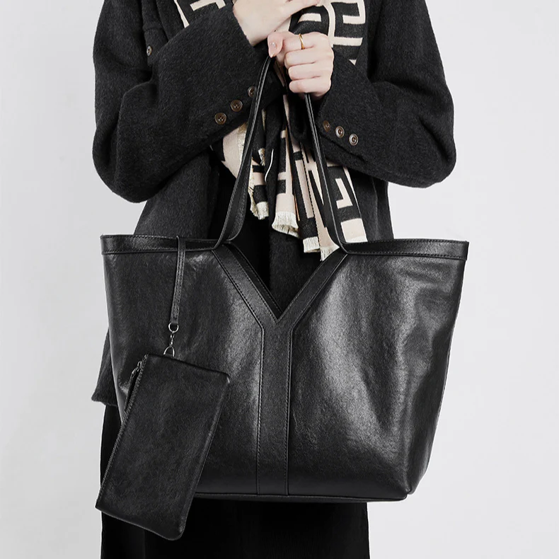 Autumn Genuine Leather Tote Bag
