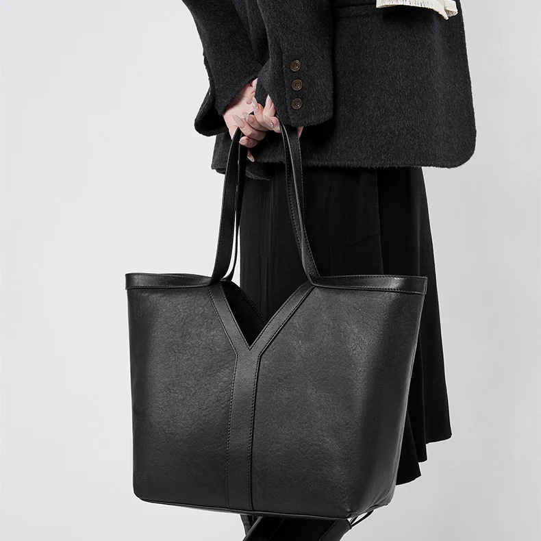 Autumn Genuine Leather Tote Bag