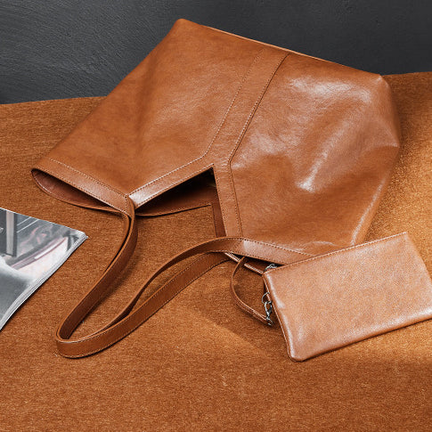 Autumn Genuine Leather Tote Bag