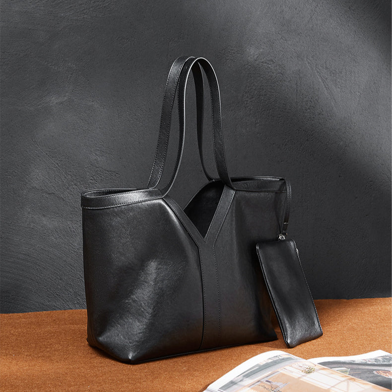 Autumn Genuine Leather Tote Bag