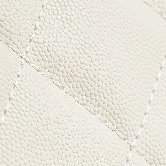 Genuine Leather Caviar Pattern Large Capacity Bucket Crossbody Bag