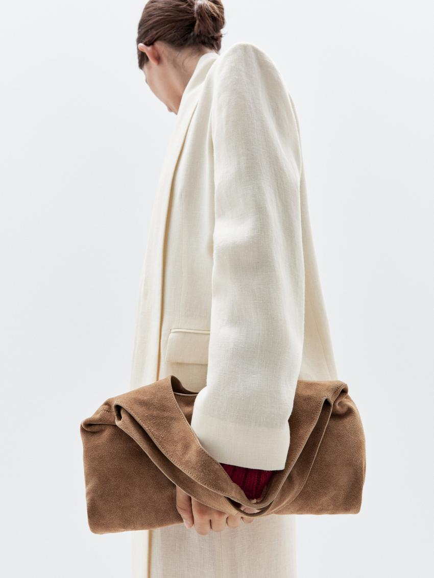 Medium Suede Clutch