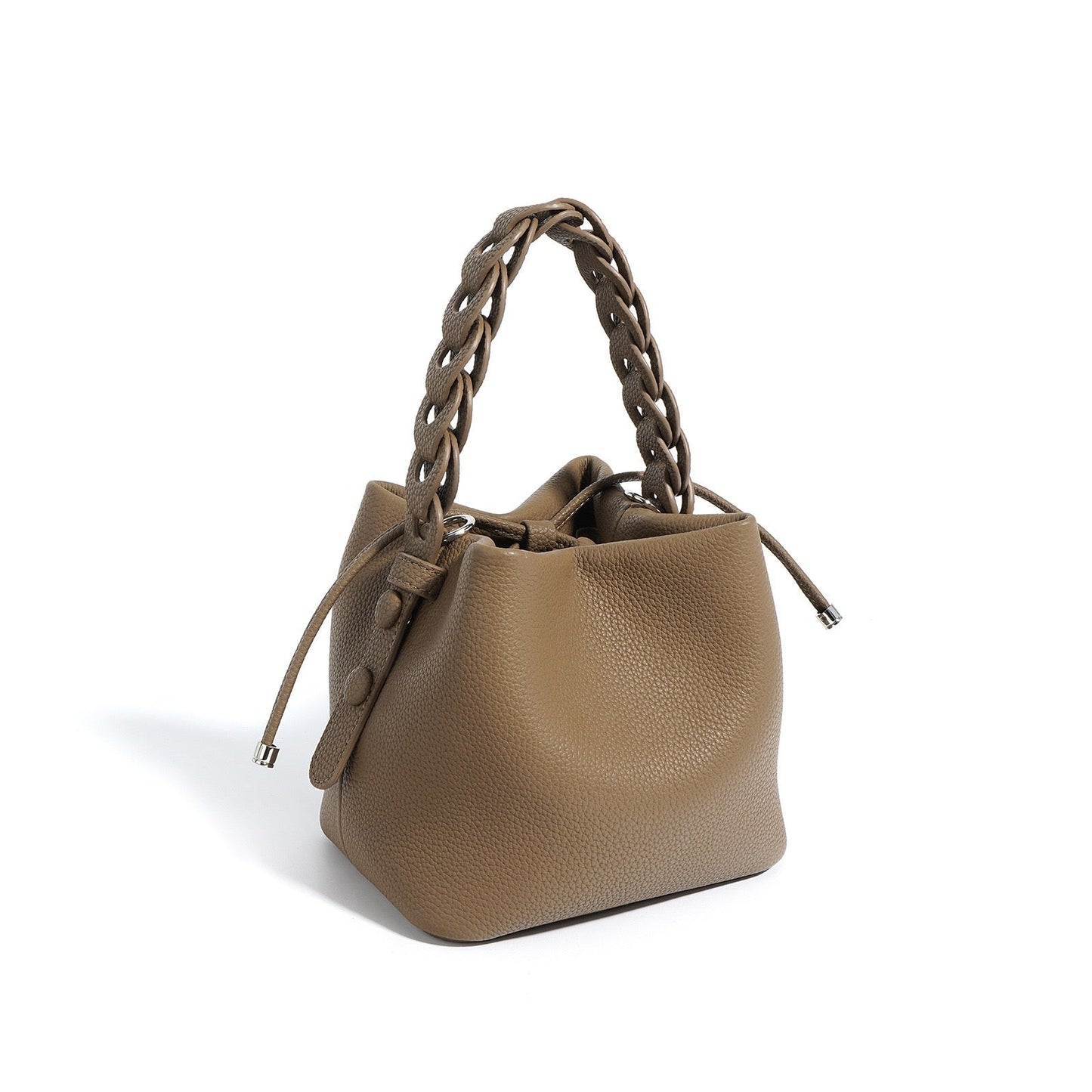 Leather Versatile Commuting Bucket Bag