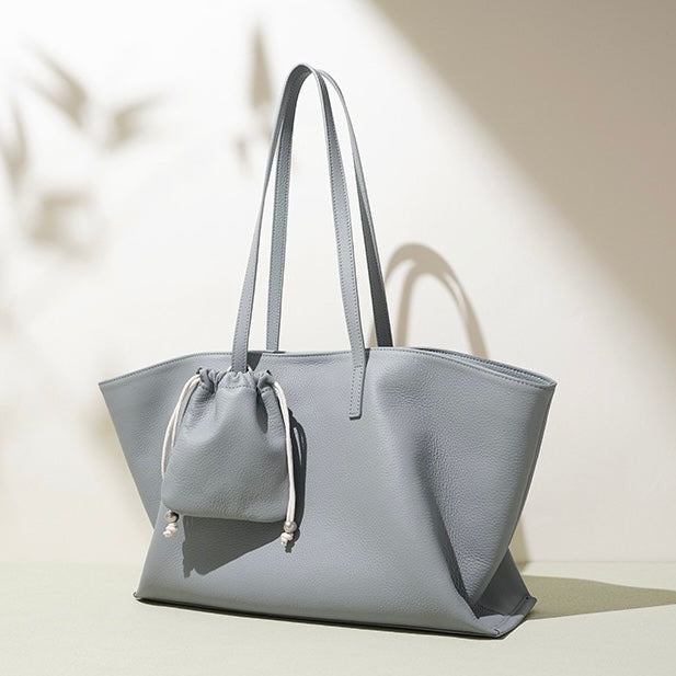 Versatile Women's Genuine Leather Tote Bag