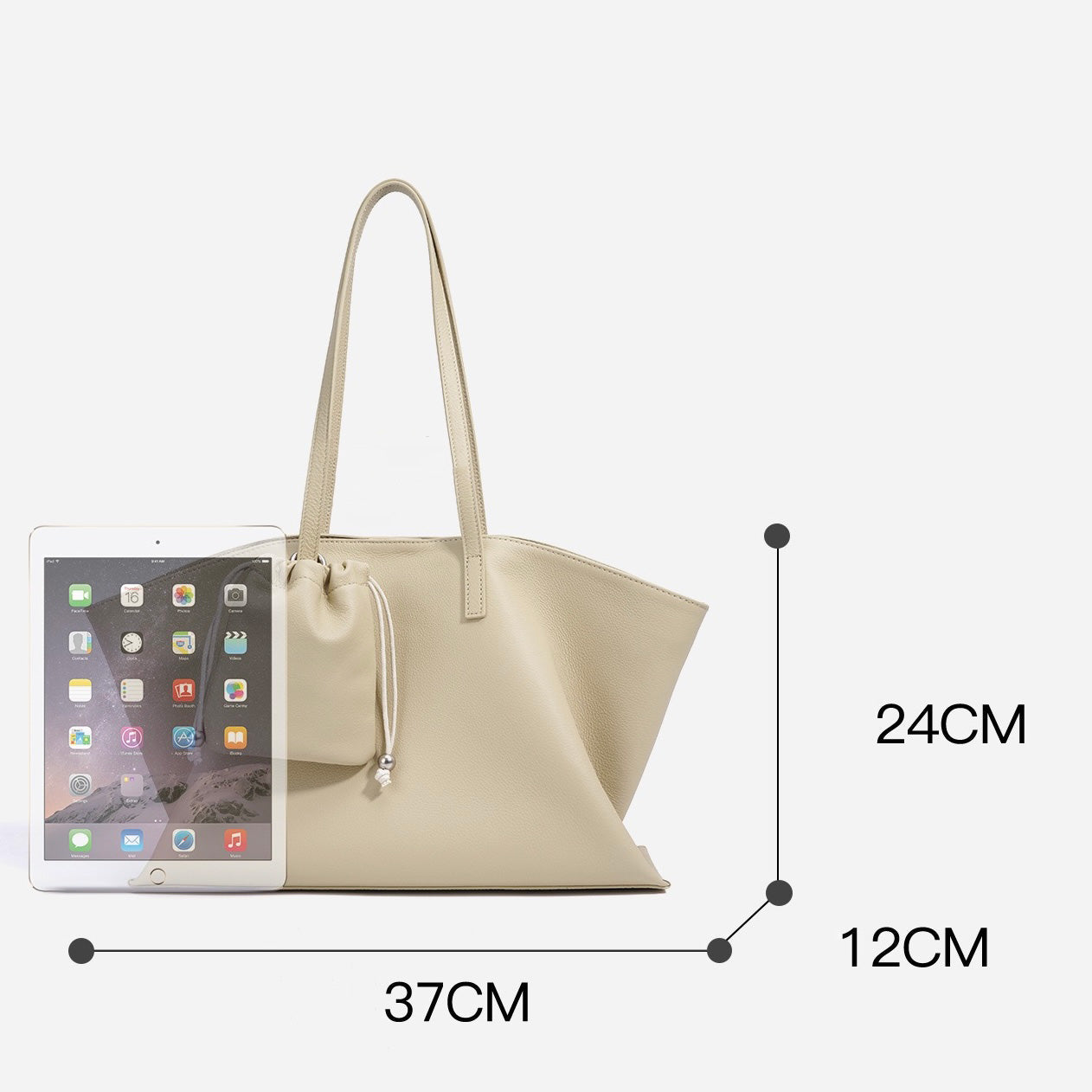 Versatile Women's Genuine Leather Tote Bag