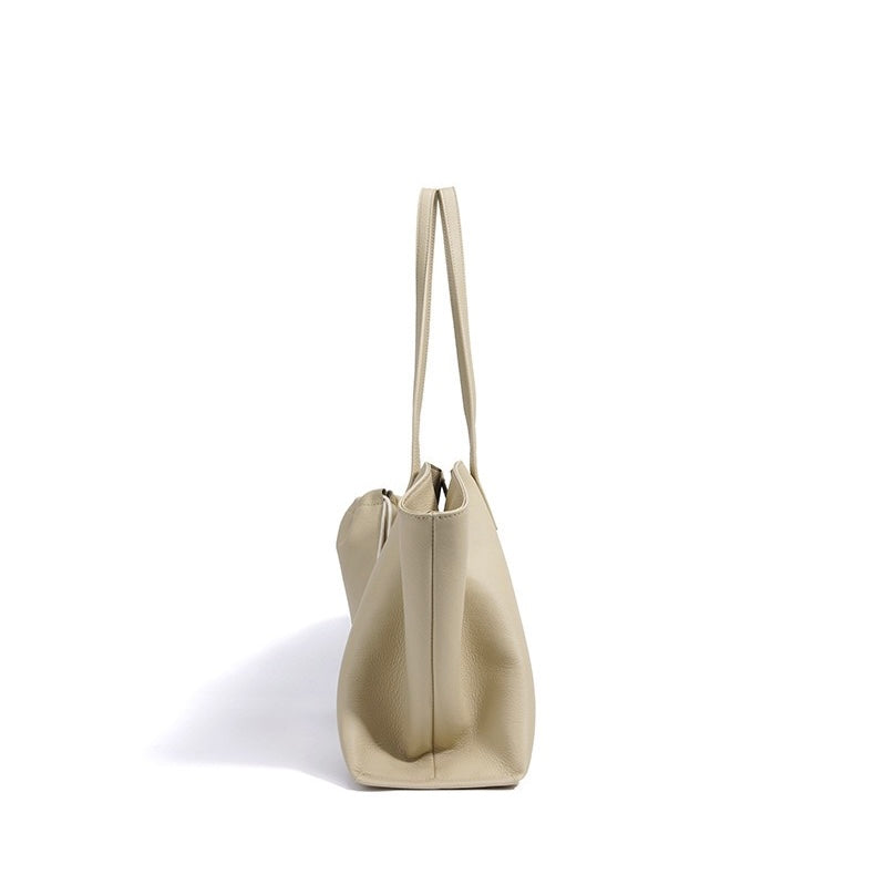 Versatile Women's Genuine Leather Tote Bag