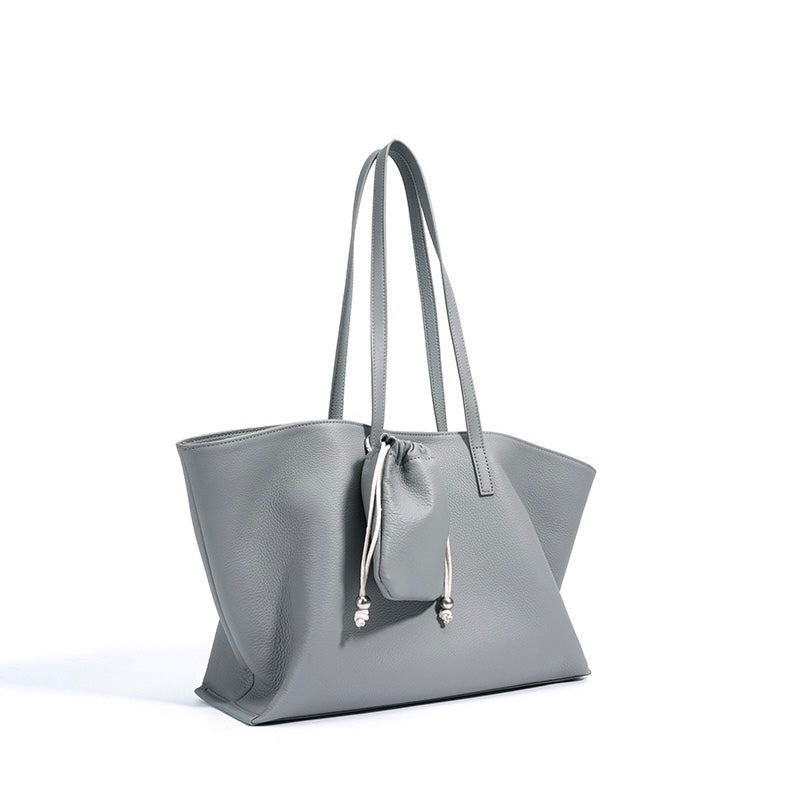 Versatile Women's Genuine Leather Tote Bag