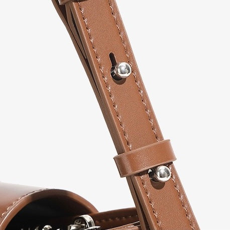 Elegant Versatile Handheld Shoulder Leather Bag
