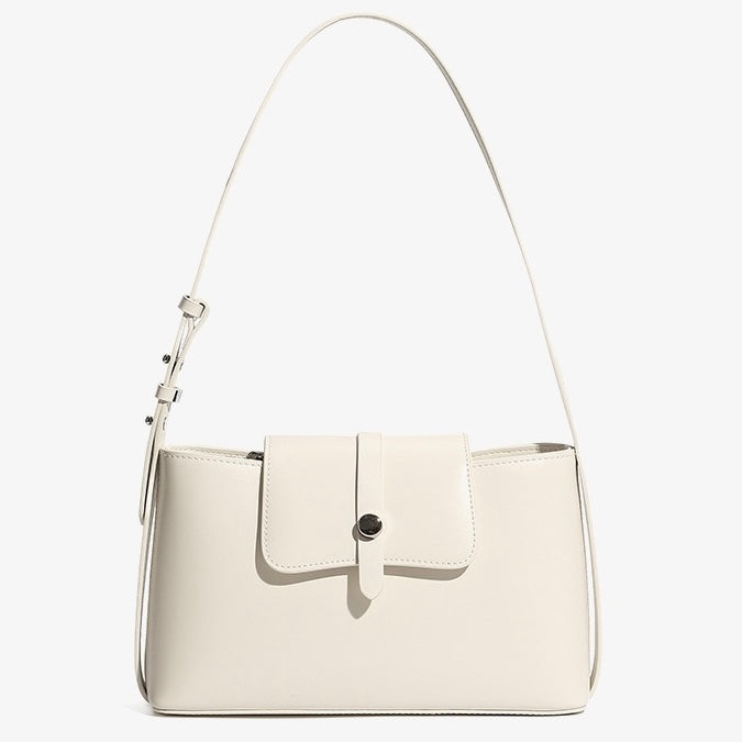 Elegant Versatile Handheld Shoulder Leather Bag
