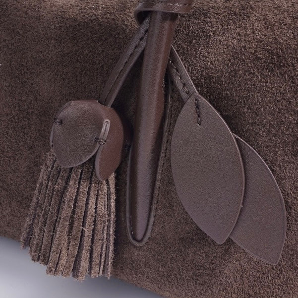 Matte Tassel Pendant Shoulder Pillow Bag