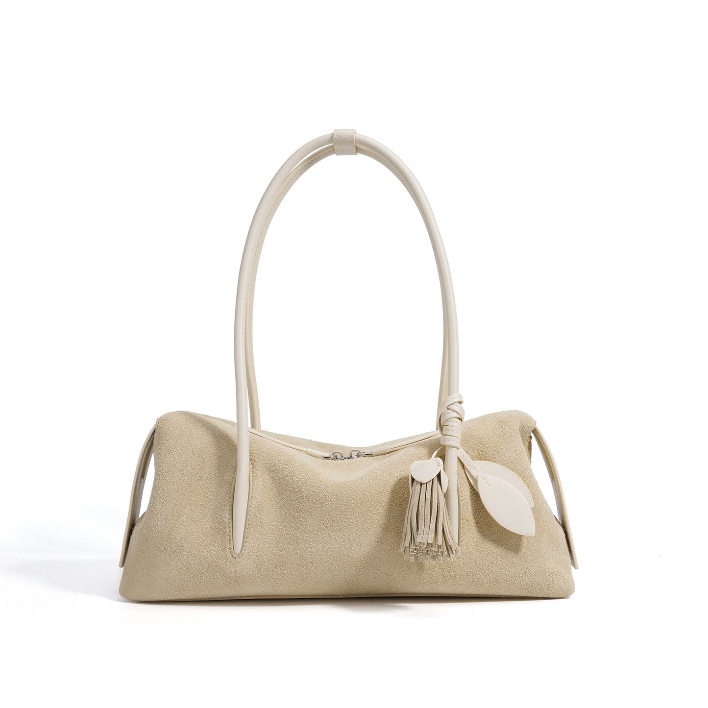 Matte Tassel Pendant Shoulder Pillow Bag