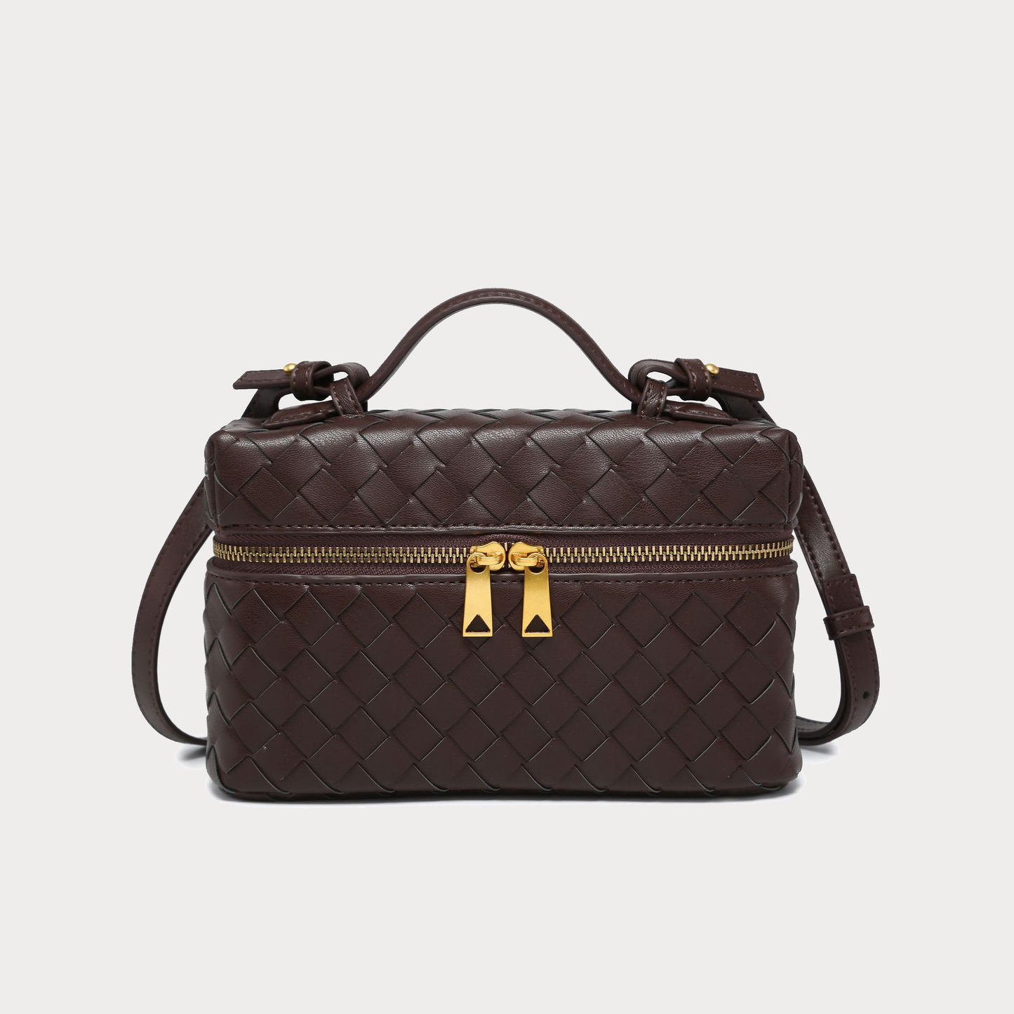 Geometric Woven Handbag