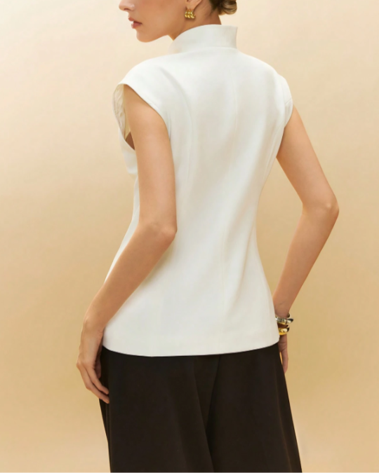 Sleeveless Simple Casual Thin Suit Jacket