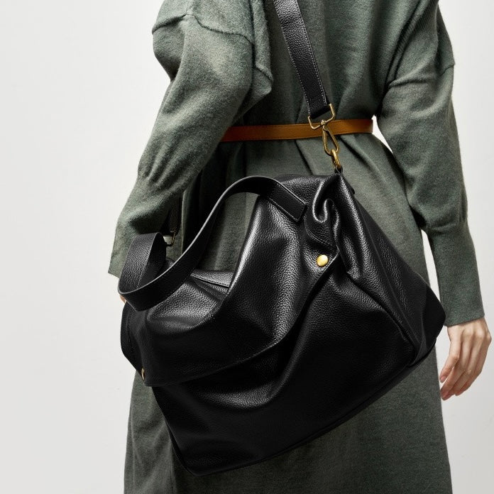 Women's Retro Leather Soft Simple Casual Tote Bag