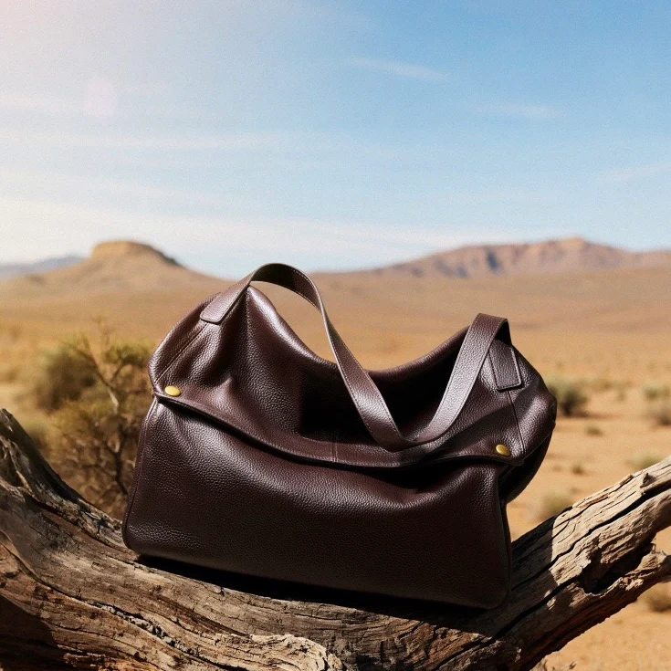 Women's Retro Leather Soft Simple Casual Tote Bag