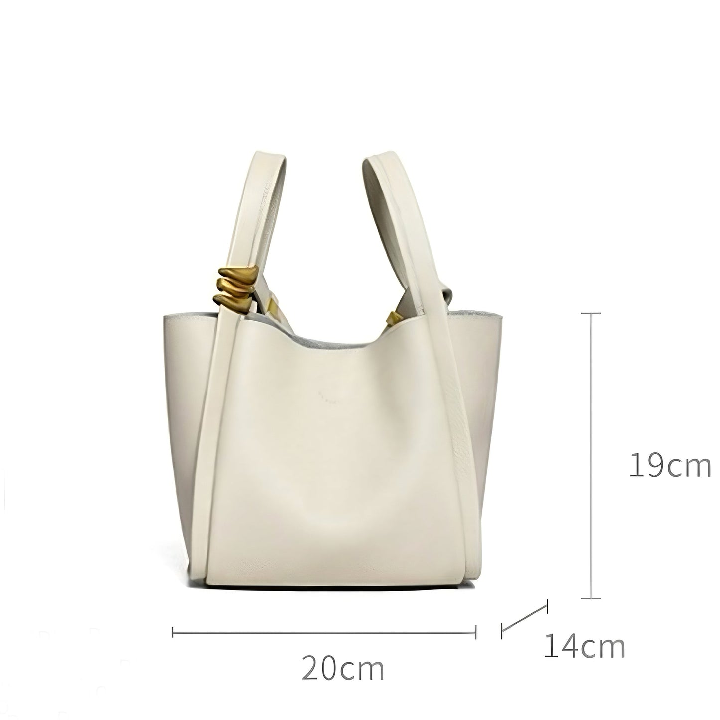 Women's Leather Mini Picnic Crossbody Bucket Bag