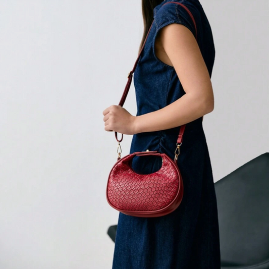 Crocodile Pattern Stone Pattern Minimalist Bag