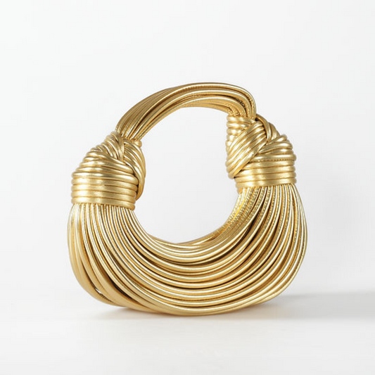 Handgefertigte Luxustasche mit Doppelknoten