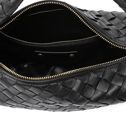 Lambskin Knotted Braided Leather Handbag