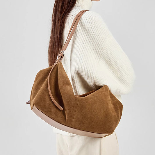 Frosted Shoulder Bag Large Capacity Tote Bag