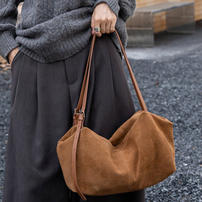 Frosted Shoulder Bag Large Capacity Tote Bag