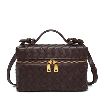 Geometric Woven Handbag