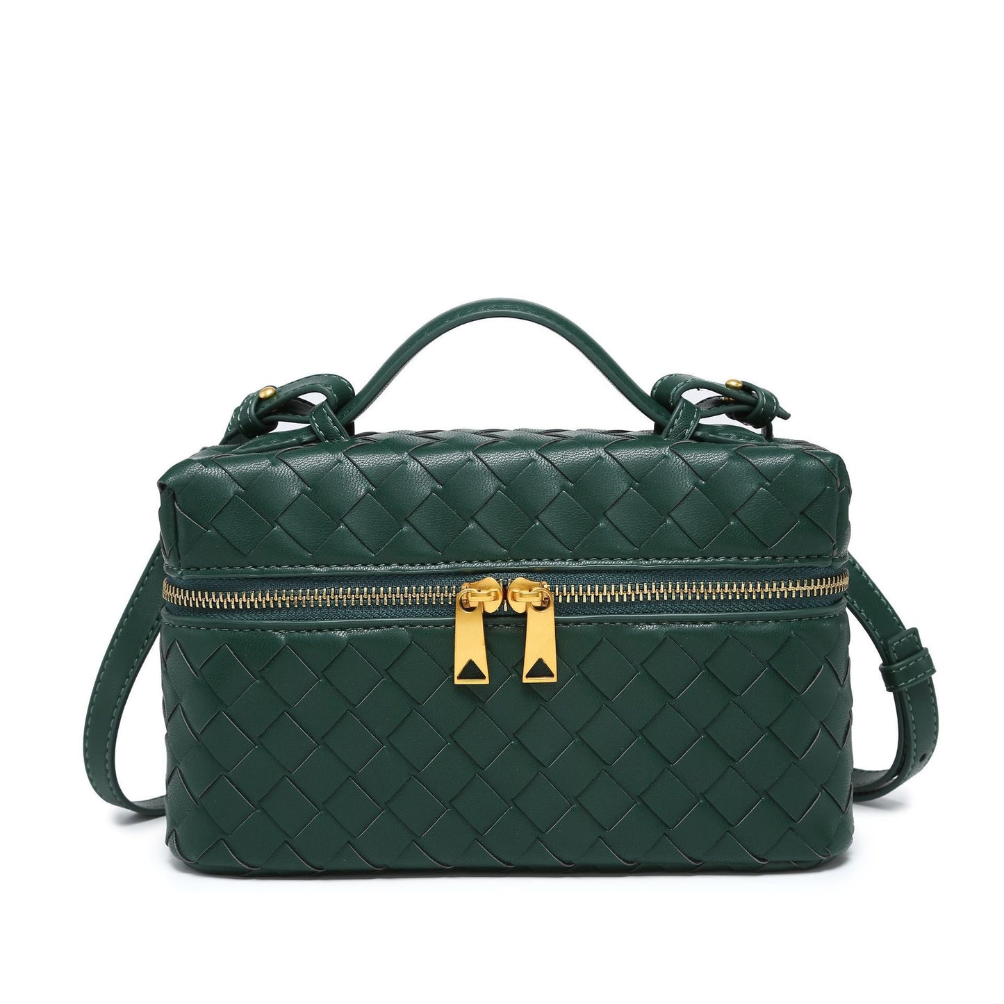 Geometric Woven Handbag