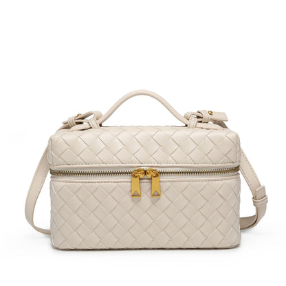 Geometric Woven Handbag