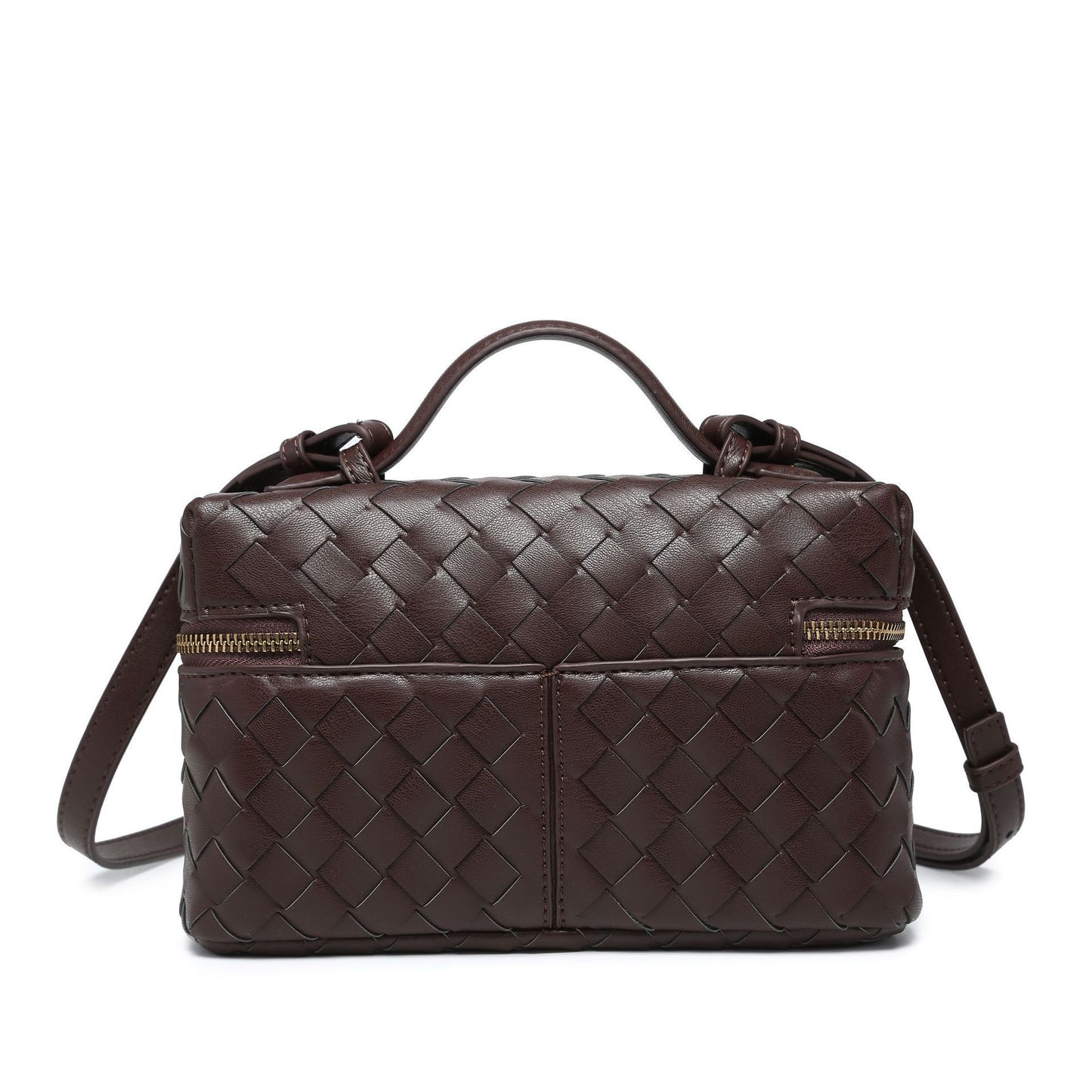 Geometric Woven Handbag