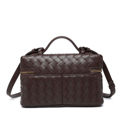 Geometric Woven Handbag