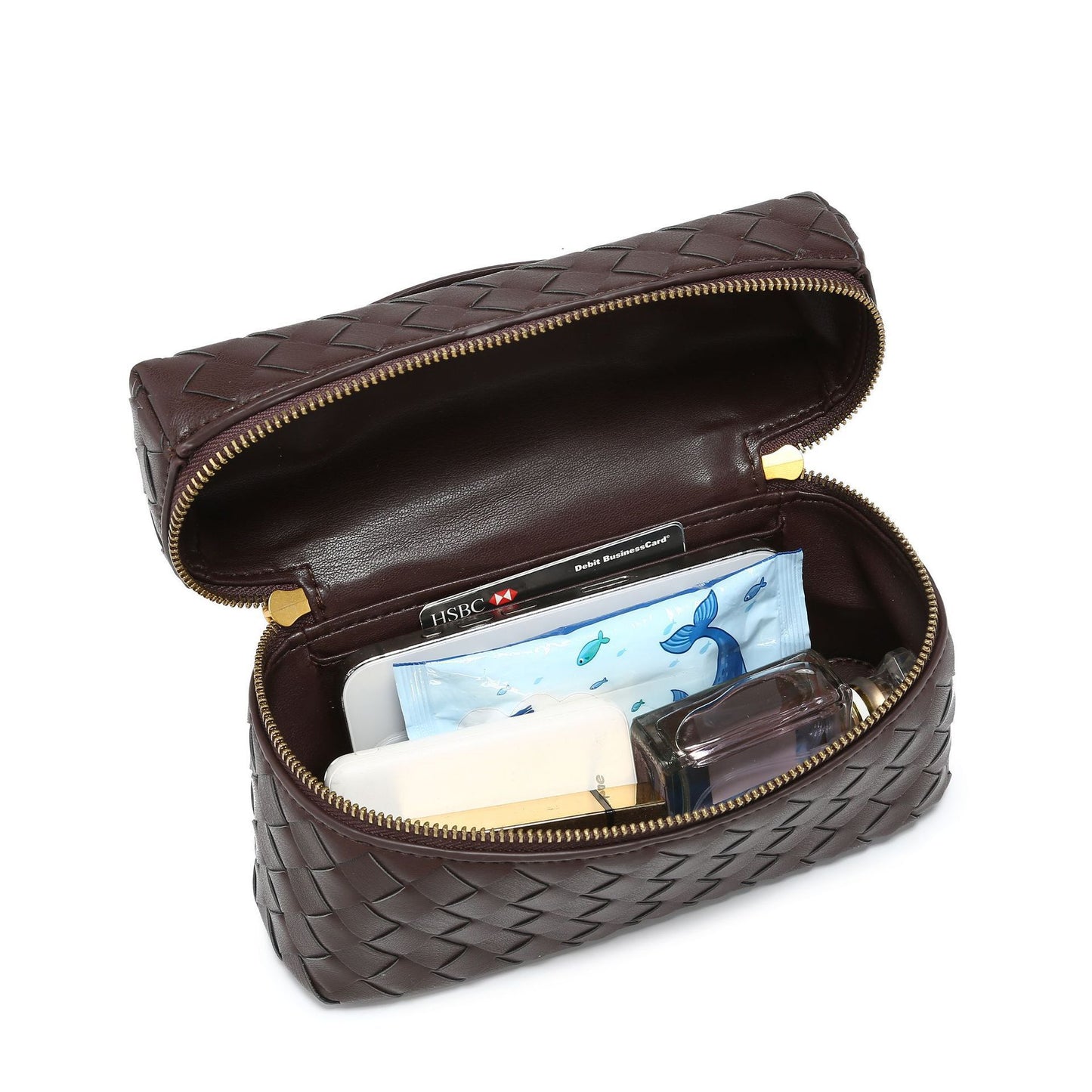 Geometric Woven Handbag
