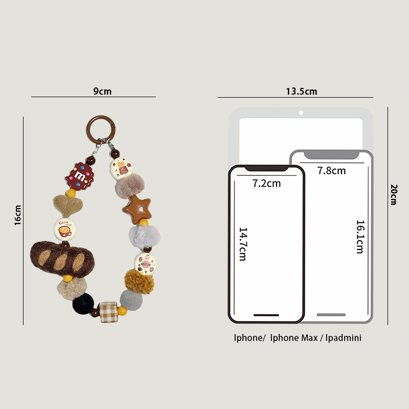 Baguette Donut Bag Charm